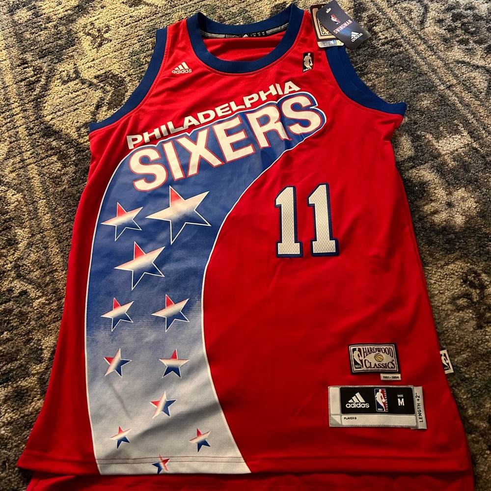 Jrue Holiday hardwood Classics NWT NEW Nba jersey sixers # 11 Adult M Medium